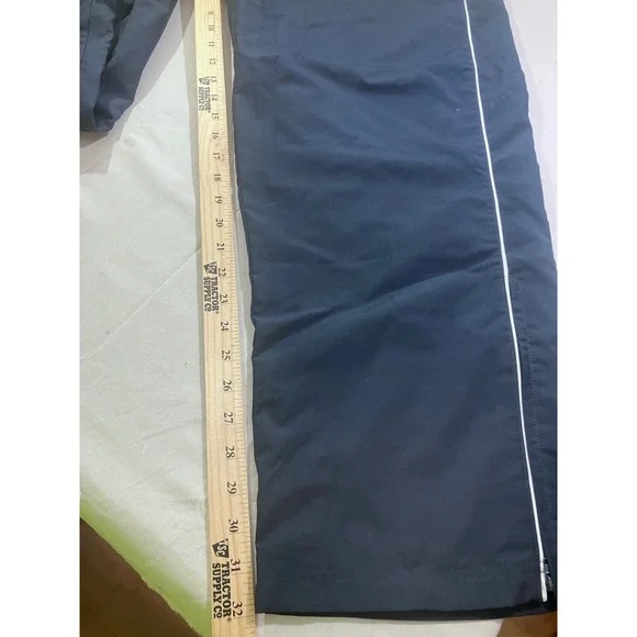 Nike Mens XXL Navy Blue Track Pants White Piping Mesh Lined Zipper Cuffs RN56323 - Picture 4 of 9